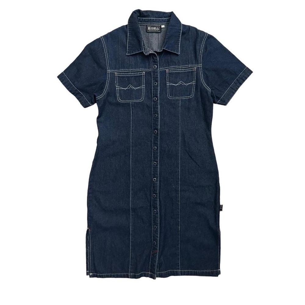 Jean midi mini dress